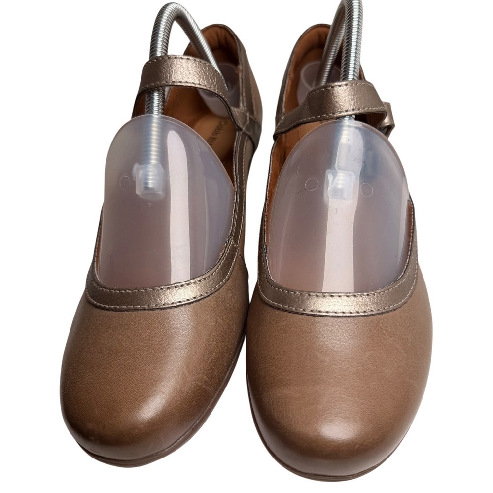 Cobb Hill Laurel Leather Mary Jane Pumps Taupe Bronze Comfort Shoes 8.5 - Picture 4 of 13
